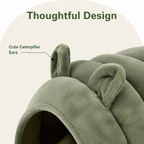 DogBedHouse Arctic Cashmere Half-Enclosed Cat Bed (Removable Cushion)