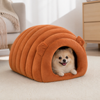 DogBedHouse Arctic Cashmere Half-Enclosed Cat Bed (Removable Cushion)