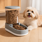 DogBedHouse Automatic Continuous Flow Water Fountain & Feeder