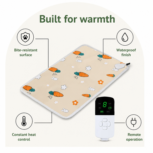 DogBedHouse Bite-Proof & Waterproof Thermostat-Controlled Pet Blanket