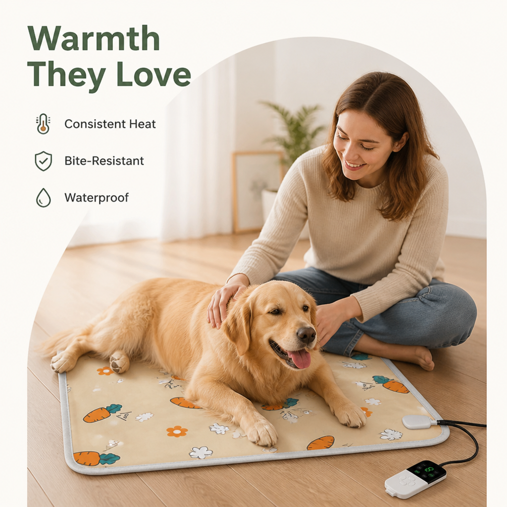 DogBedHouse Bite-Proof & Waterproof Thermostat-Controlled Pet Blanket