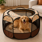 DogBedHouse Bite-Resistant Oxford & Mosquito-Proof Playpen Tent (Foldable)