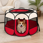 DogBedHouse Bite-Resistant Oxford & Mosquito-Proof Playpen Tent (Foldable)