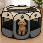 DogBedHouse Bite-Resistant Oxford & Mosquito-Proof Playpen Tent (Foldable)