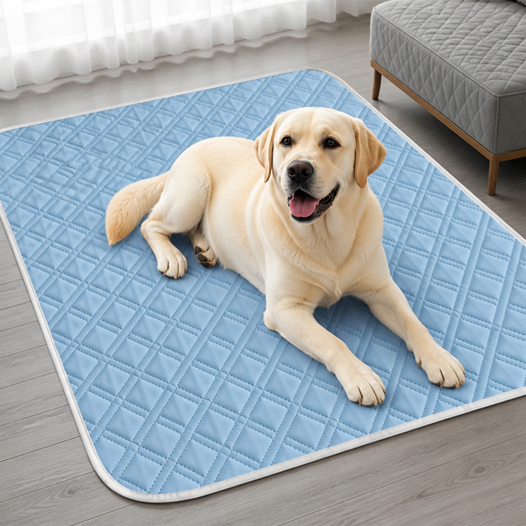 DogBedHouse Bite & Scratch-Resistant Super-Soft Cooling Pet Mat (Indoor/Outdoor)