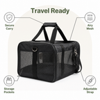 DogBedHouse Breathable & Foldable Pet Carrier (Airline-Approved)