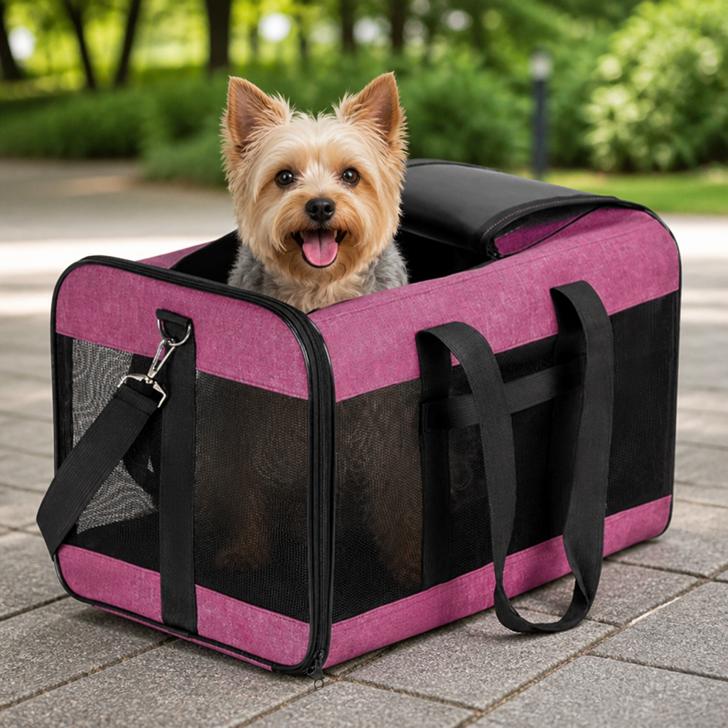 DogBedHouse Breathable & Foldable Pet Carrier (Airline-Approved)