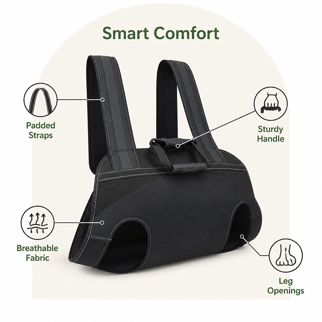 DogBedHouse Breathable Full-Body Support Sling Carrier (For Large Dogs)