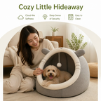 DogBedHouse Breathable High-Rebound & Detachable Washable Cat Cave Bed