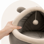DogBedHouse Breathable High-Rebound & Detachable Washable Cat Cave Bed