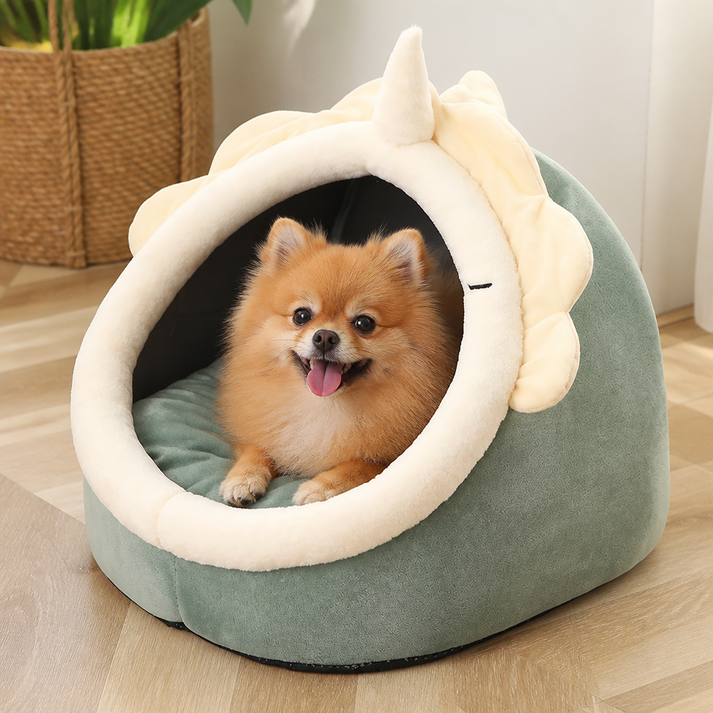 DogBedHouse Breathable High-Rebound & Detachable Washable Cat Cave Bed