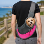 DogBedHouse Breathable Mesh & Adjustable Cross-Body Travel Carrier