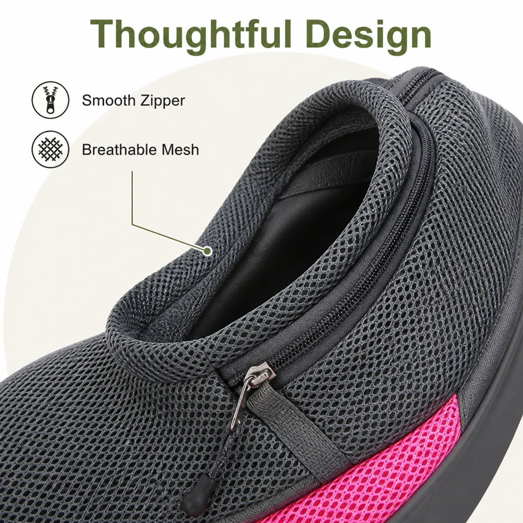 DogBedHouse Breathable Mesh & Adjustable Crossbody Dog Sling Carrier
