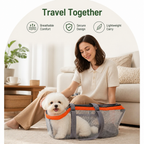 DogBedHouse Breathable Mesh & Adjustable Strap Travel Carrier