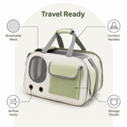 DogBedHouse Breathable Mesh & Bubble Window Travel Carrier