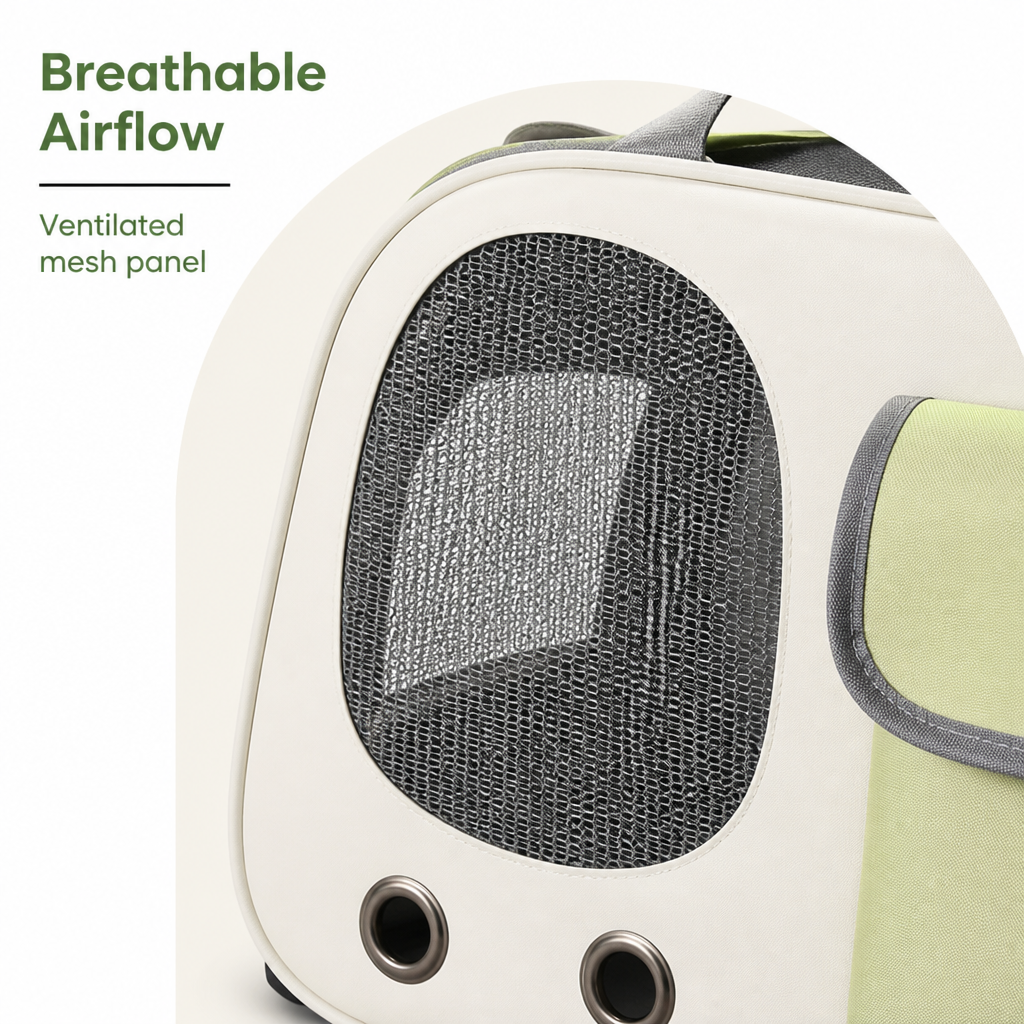 DogBedHouse Breathable Mesh & Bubble Window Travel Carrier
