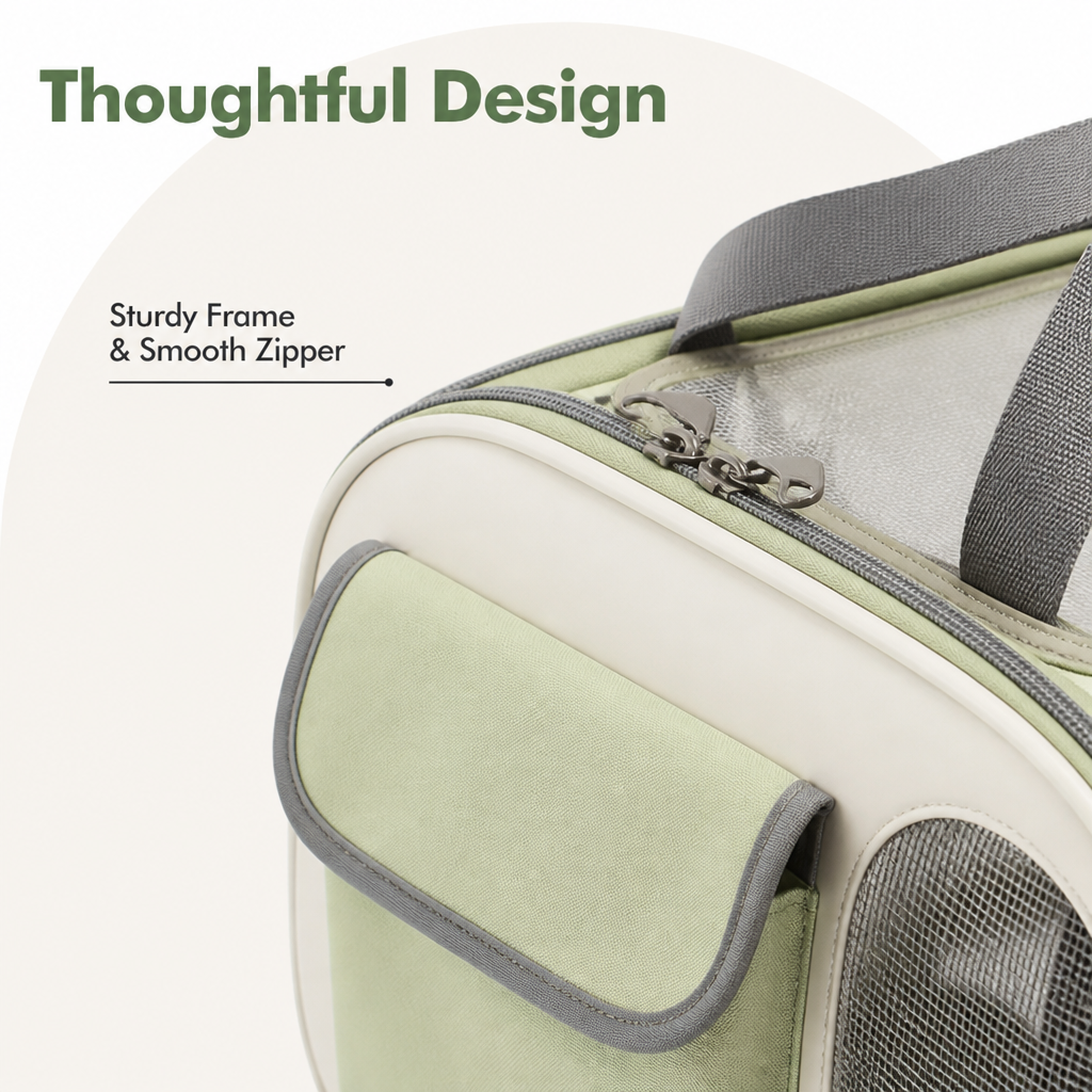 DogBedHouse Breathable Mesh & Bubble Window Travel Carrier