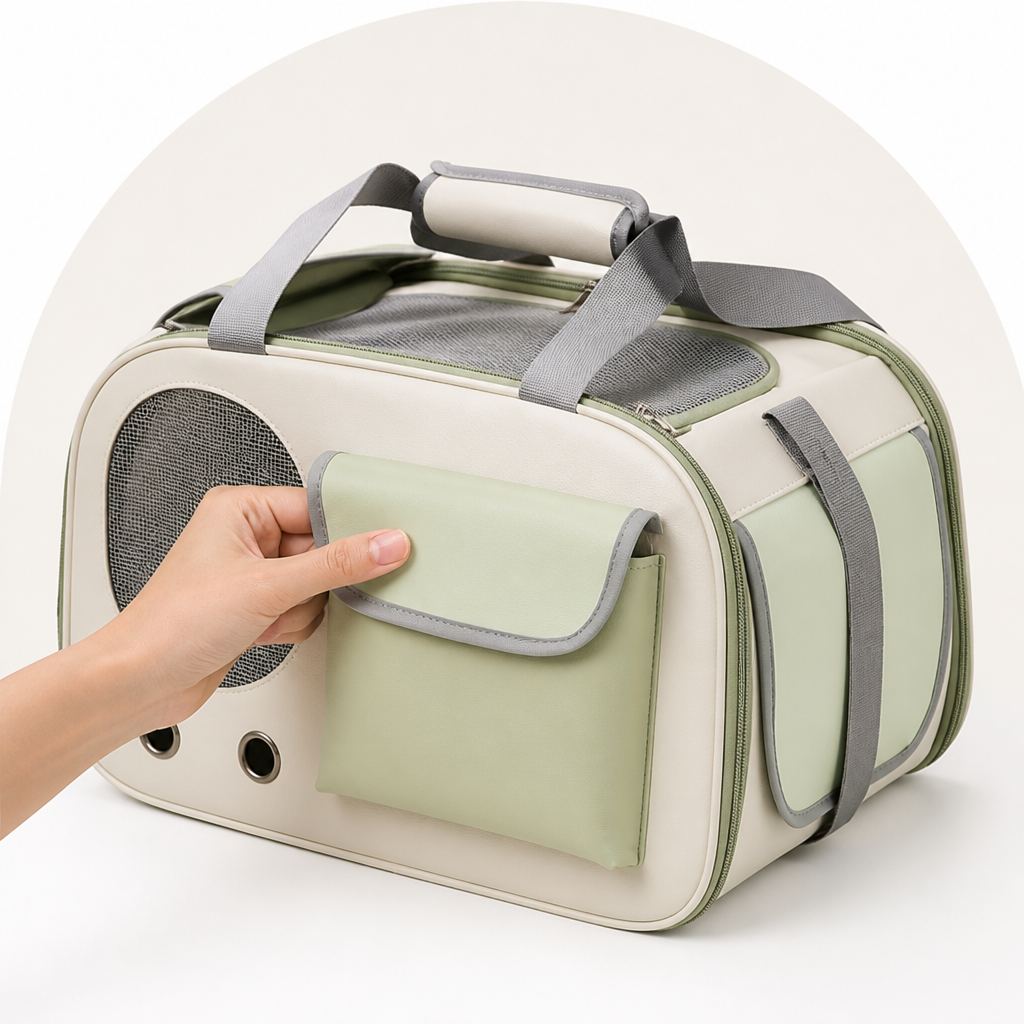 DogBedHouse Breathable Mesh & Bubble Window Travel Carrier