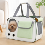 DogBedHouse Breathable Mesh & Bubble Window Travel Carrier