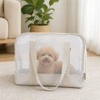 DogBedHouse Breathable Mesh & Cushioned Pet Carrier Backpack