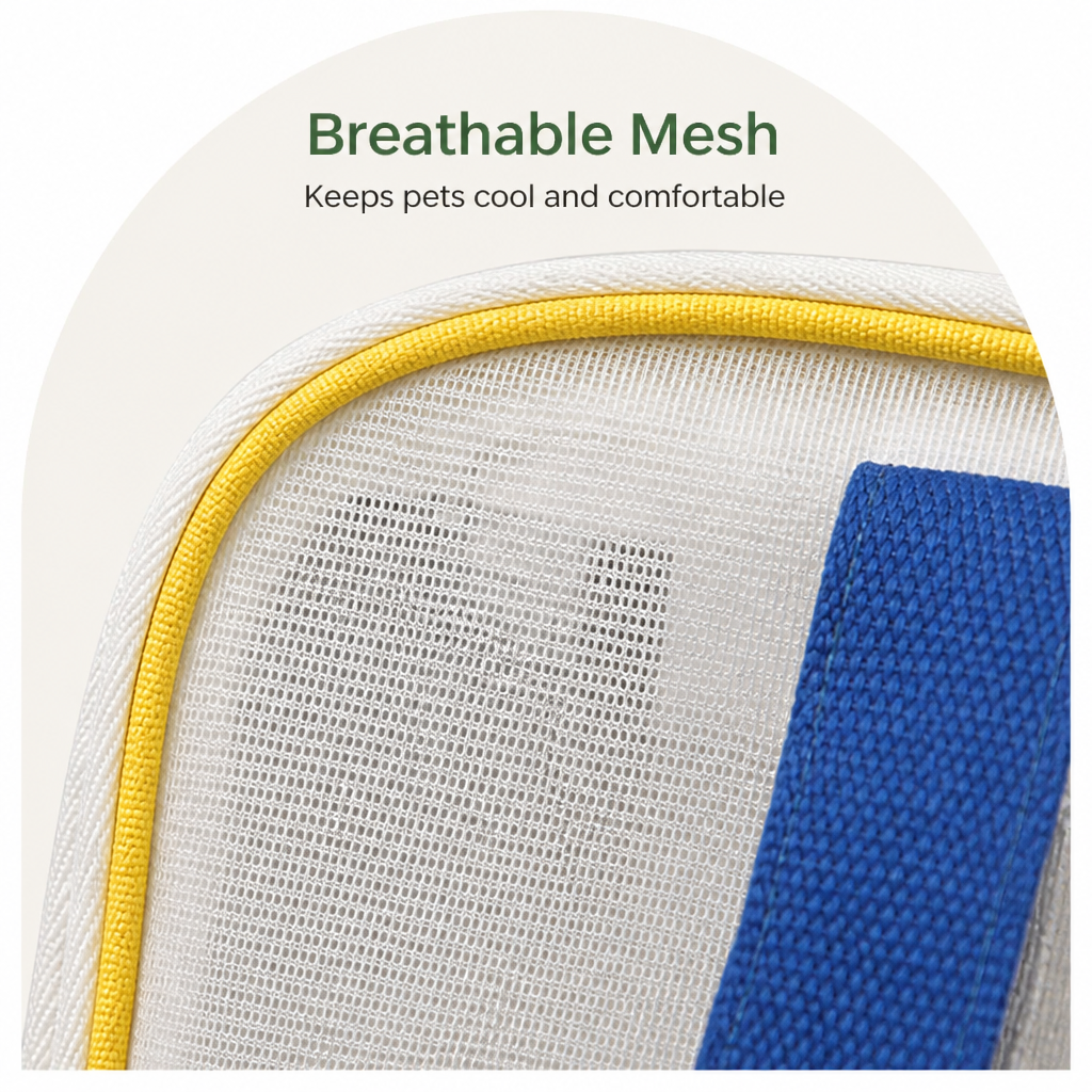DogBedHouse Breathable Mesh & Cushioned Pet Carrier Backpack