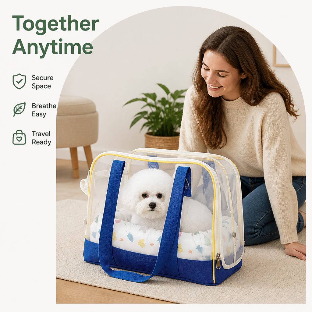 DogBedHouse Breathable Mesh & Cushioned Pet Carrier Backpack