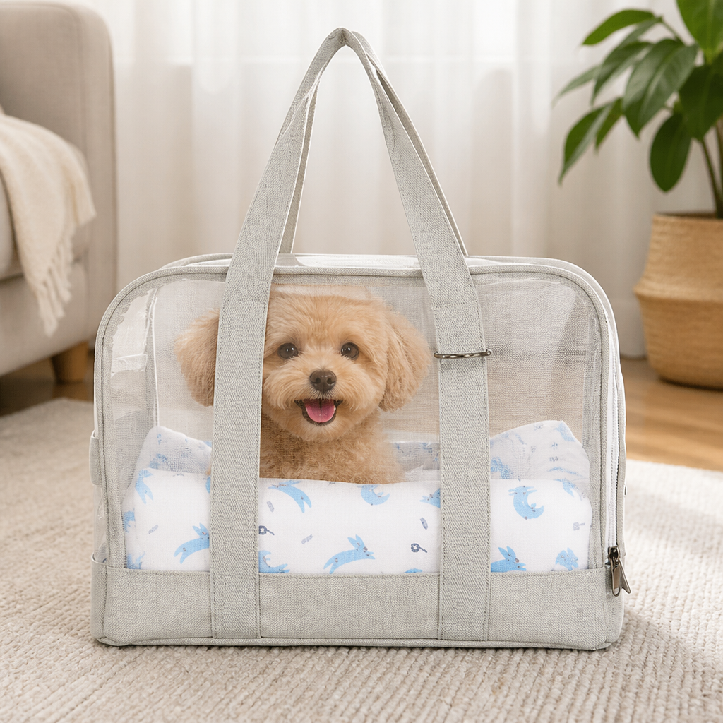 DogBedHouse Breathable Mesh & Cushioned Pet Carrier Backpack