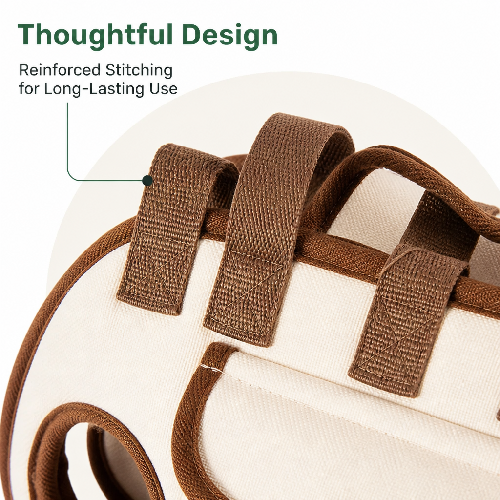 DogBedHouse Breathable Mesh & Dual-Carry Dog Carrier (Wipe-Clean)