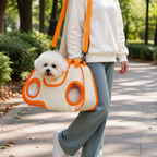 DogBedHouse Breathable Mesh & Dual-Carry Dog Carrier (Wipe-Clean)