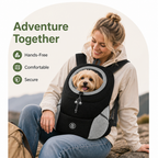 DogBedHouse Breathable Mesh & Ergonomic Padded Dog Carrier Backpack (Removable Base)
