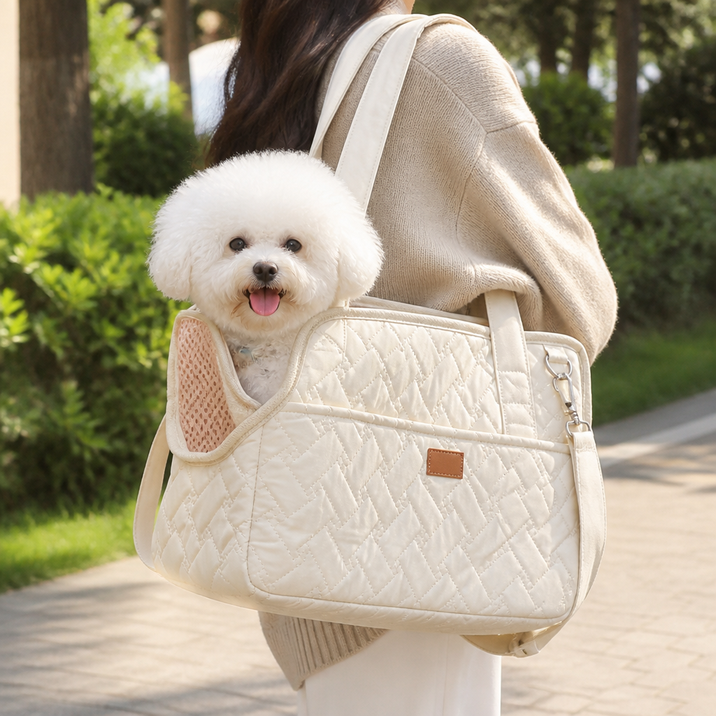 DogBedHouse Breathable Mesh & Escape-Proof Pet Carrier Tote