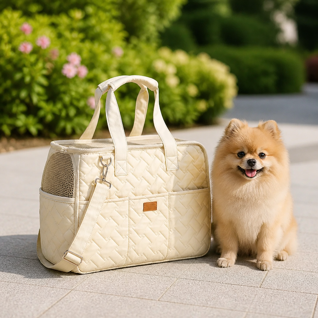 DogBedHouse Breathable Mesh & Escape-Proof Pet Carrier Tote