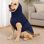 DogBedHouse Breathable Mesh & Flannel Hood Calming Vest (Adjustable Velcro)