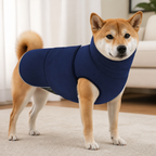 DogBedHouse Breathable Mesh & Flannel Hood Calming Vest (Adjustable Velcro)