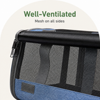 DogBedHouse Breathable Mesh & Foldable Airline-Approved Travel Carrier