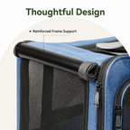 DogBedHouse Breathable Mesh & Foldable Airline-Approved Travel Carrier