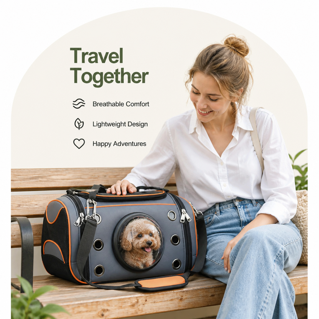 DogBedHouse Breathable Mesh & Hands-Free Dog Carrier