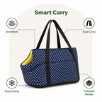 DogBedHouse Breathable Mesh & Insulated Pet Carrier (Foldable)