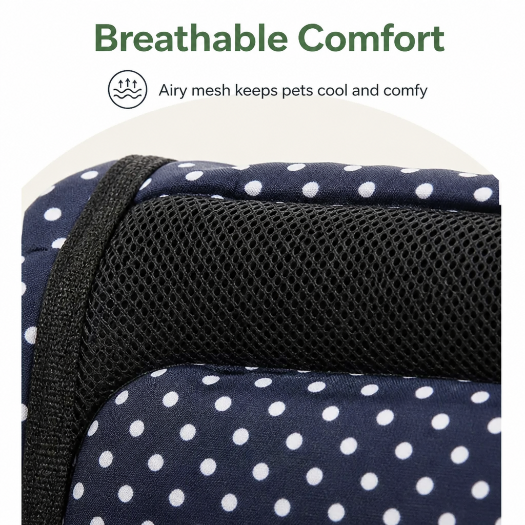 DogBedHouse Breathable Mesh & Insulated Pet Carrier (Foldable)