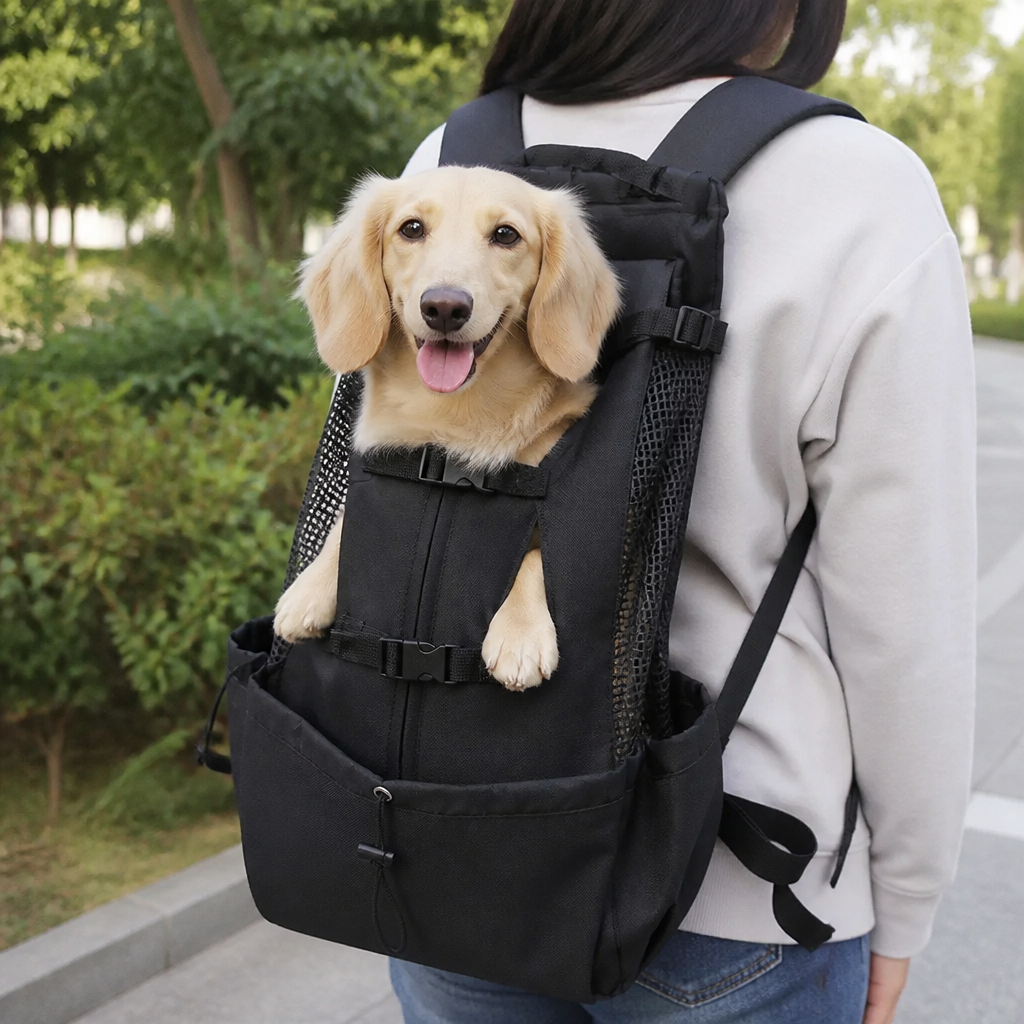 DogBedHouse Breathable Mesh & Lightweight Dog Backpack Carrier