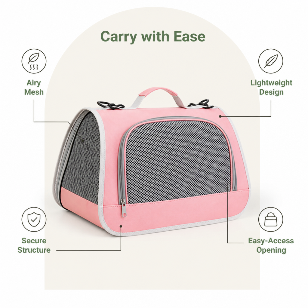 DogBedHouse Breathable Mesh & Lightweight Pet Carrier