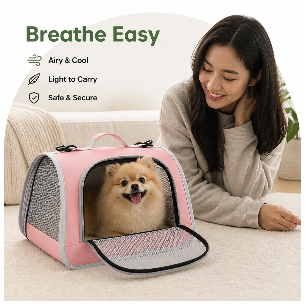 DogBedHouse Breathable Mesh & Lightweight Pet Carrier