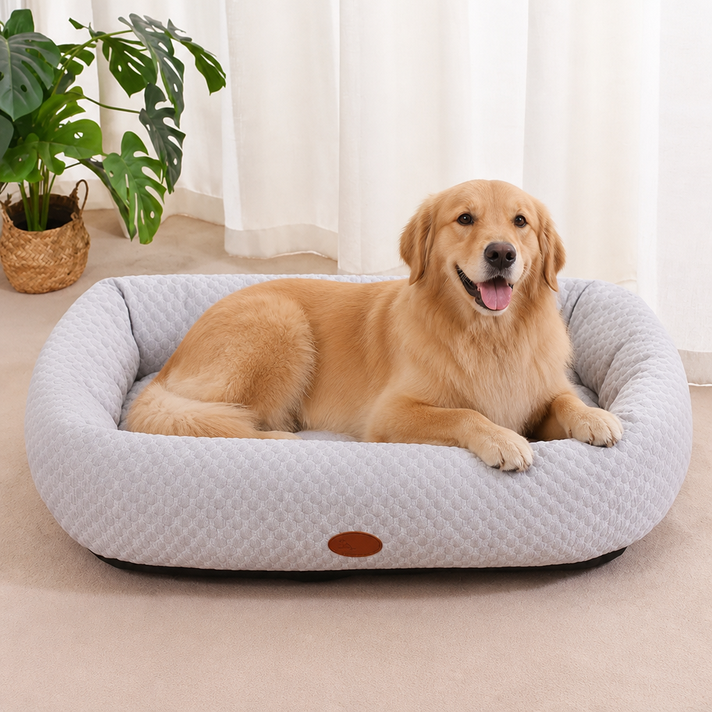 DogBedHouse Breathable Mesh & No-Power Cooling Dog Bed (Removable Cover)