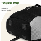 DogBedHouse Breathable Mesh & Padded Pet Backpack Carrier (Front/Back Convertible)