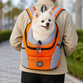 DogBedHouse Breathable Mesh & Padded Pet Backpack Carrier (Front/Back Convertible)