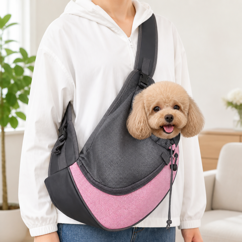 DogBedHouse Breathable Mesh & Padded Straps Pet Carrier Backpack (Removable Fleece)