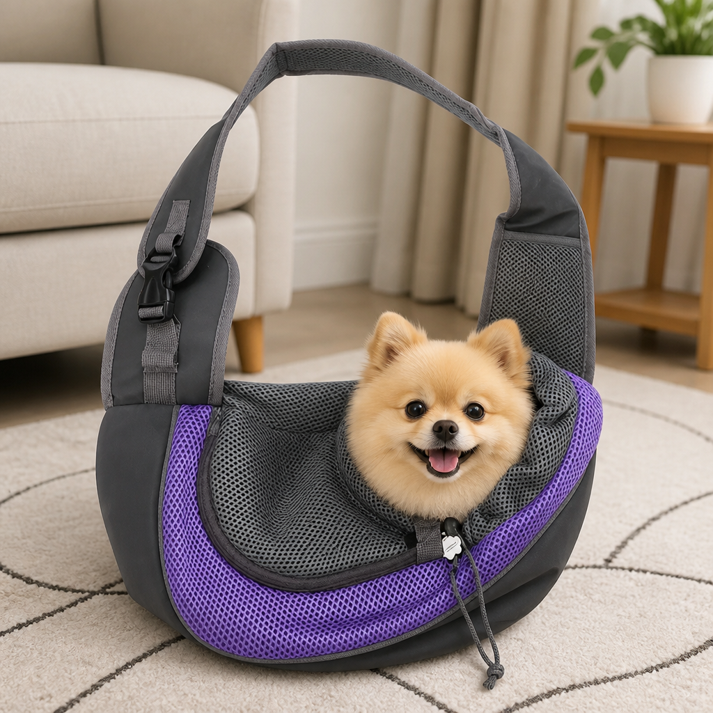 DogBedHouse Breathable Mesh & Padded Straps Pet Carrier Backpack (Removable Fleece)