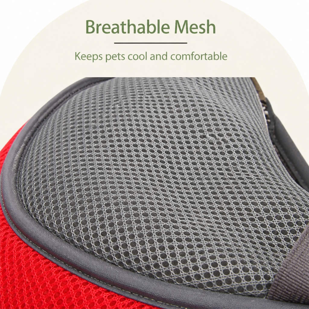 DogBedHouse Breathable Mesh & Padded Straps Pet Carrier Backpack (Removable Fleece)