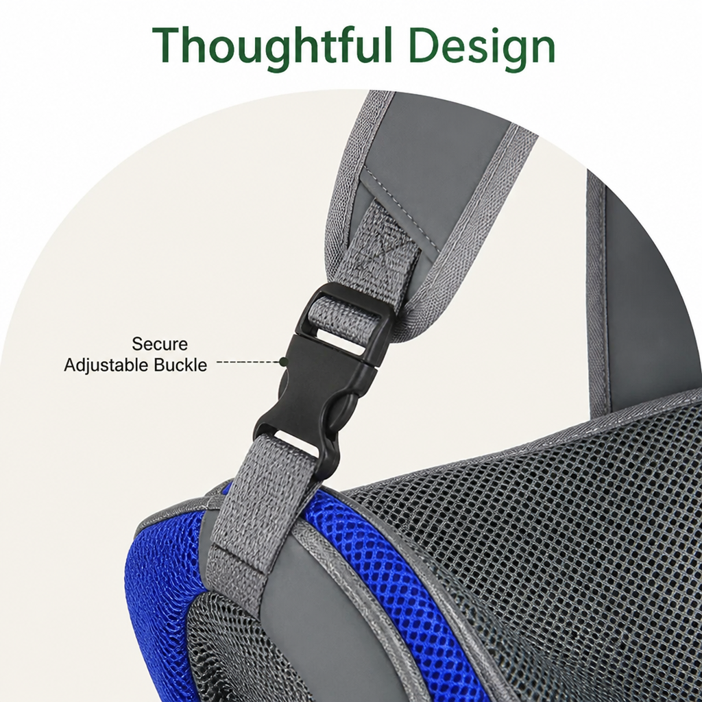 DogBedHouse Breathable Mesh & Padded Straps Pet Carrier Backpack (Removable Fleece)