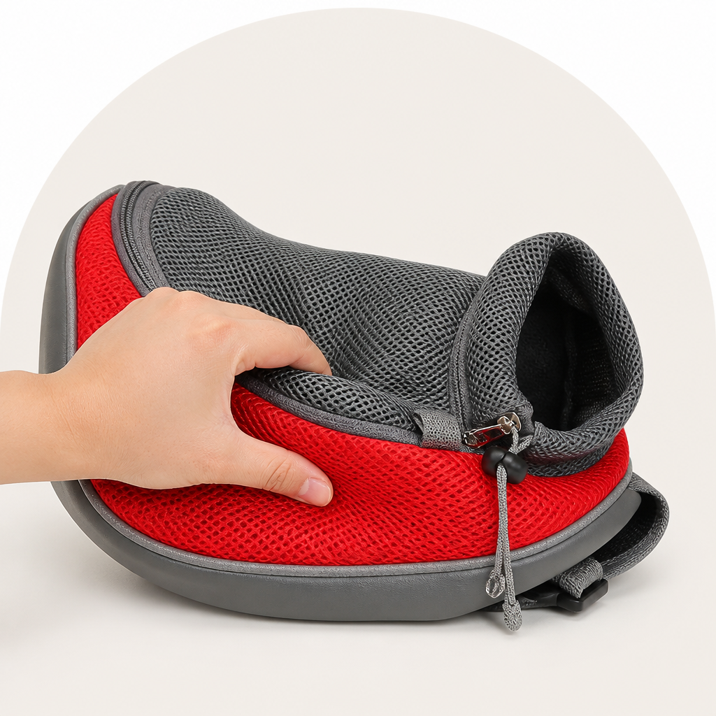 DogBedHouse Breathable Mesh & Padded Straps Pet Carrier Backpack (Removable Fleece)
